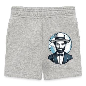 Amish Man - Baby Shorts - heather grey - Front