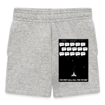 Die Vergangenheit wird die Zukunft töten - Baby Shorts - Grau meliert - Vorne