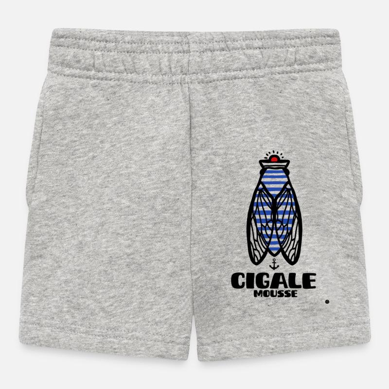 Cigale Marine Mousse - Short Bébé - gris chiné