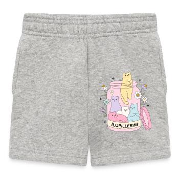 MEINE PILLE DER FREUDE - Baby Shorts - Grau meliert - Vorne