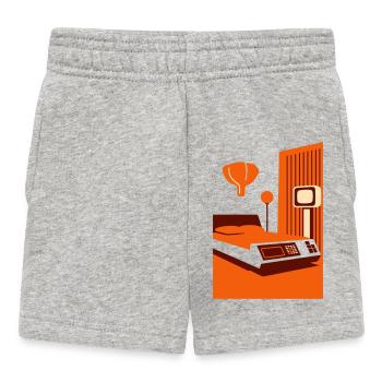 Spaceage Bedroom II - Baby Shorts - Grau meliert - Vorne