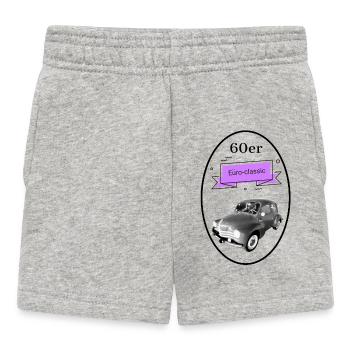 Vintage Euro Classic Automotive Design - Baby Shorts - heather grey - Front