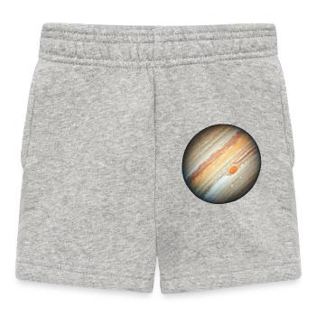 Jupiter et la tache rouge géante - Short Bébé - gris chiné - Devant