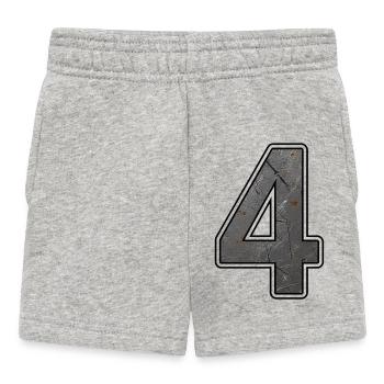 Texture métal quatre grunge - Short Bébé - gris chiné - Devant