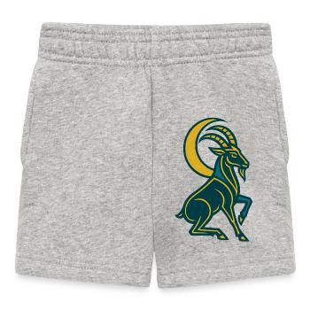 Art Deco Mondziege - Baby Shorts - Grau meliert - Vorne