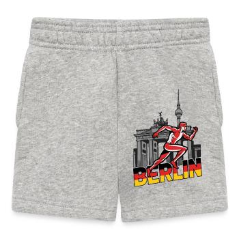 Berlin sprint runner - Baby Shorts - heather grey - Front