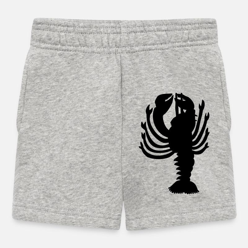 homard - Short Bébé - gris chiné