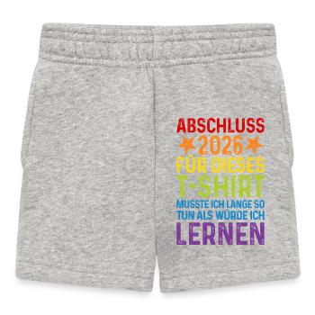 T-shirt de remise des diplômes 2026 disant Long Apprenez à faire semblant - Short Bébé - gris chiné - Devant