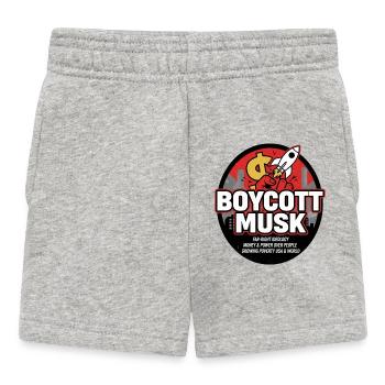 Boycott Musk Roundel Protest - Baby Shorts - heather grey - Front