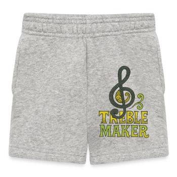 Treble Maker Logo Tee - Baby Shorts - heather grey - Front