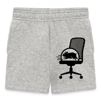 Stress du fauteuil de bureau de la roue de hamster - Short Bébé - gris chiné - Devant