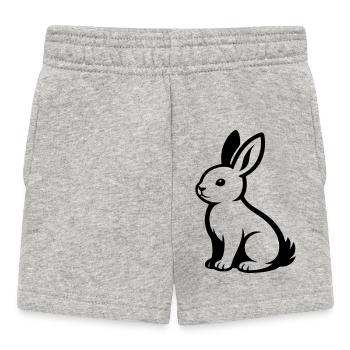 Hare - Baby Shorts - heather grey - Front
