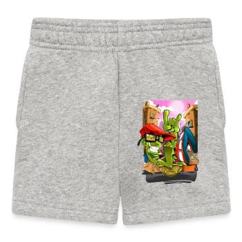 Breakdance - Pantalones cortos para bebé - gris jaspeado - delante