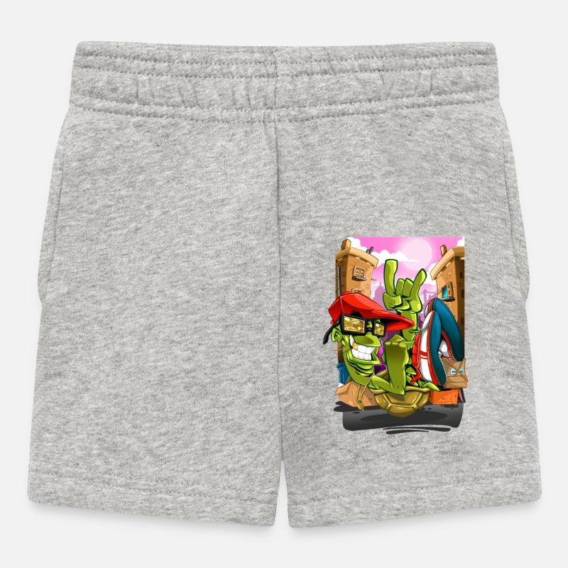 Breakdance - Baby Shorts - Grau meliert
