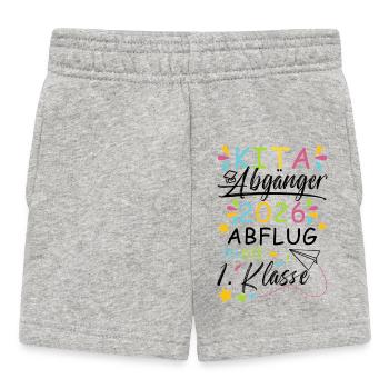 Kita Abgänger 2026 - Baby Shorts - Grau meliert - Vorne