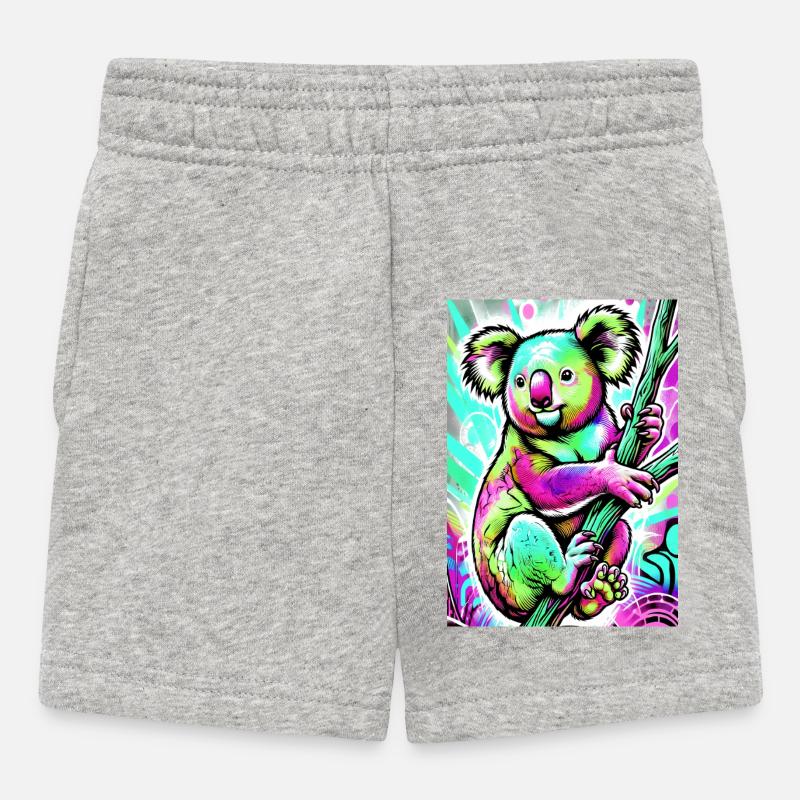 Koala - Short Bébé - gris chiné
