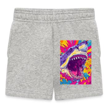 Explosion de requin psychédélique - Short Bébé - gris chiné - Devant