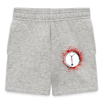Wind Turbine Silhouette Energy - Baby Shorts - heather grey - Front