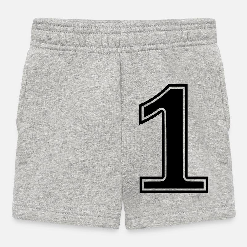 1 - Short Bébé - gris chiné