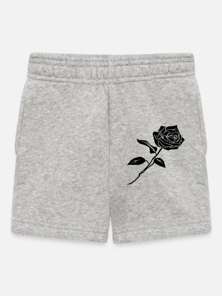 SCHWARZ rosa - Baby Shorts - Grau meliert