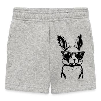 Kaninchen - Baby Shorts - Grau meliert - Vorne
