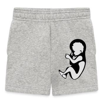 Grossesse - Fetus - Baby - Short Bébé - gris chiné - Devant