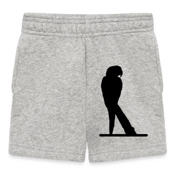Papagei - Baby Shorts - Grau meliert - Vorne