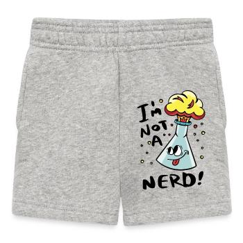 Je ne suis pas un nerd - Short Bébé - gris chiné - Devant