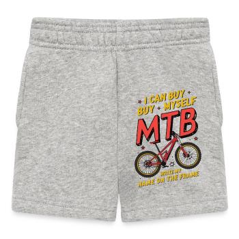 VTT humoristique Achetez-moi design personnalisé - Short Bébé - gris chiné - Devant