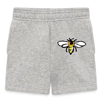 Biene - Baby Shorts - Grau meliert - Vorne
