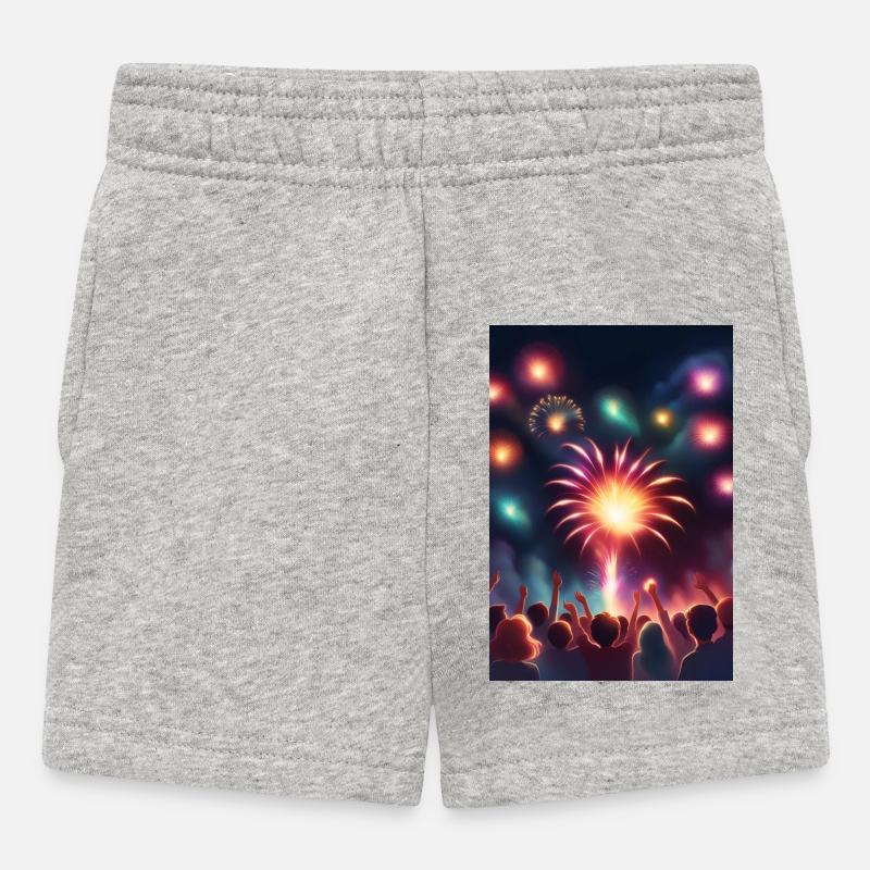 Superbe feu d’artifice - Short Bébé - gris chiné