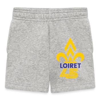 Fleur de Lys Loiret 45 - Short Bébé - gris chiné - Devant