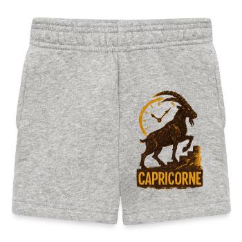 Signe astrologique du Capricorne - Astrologie - Short Bébé - gris chiné - Devant