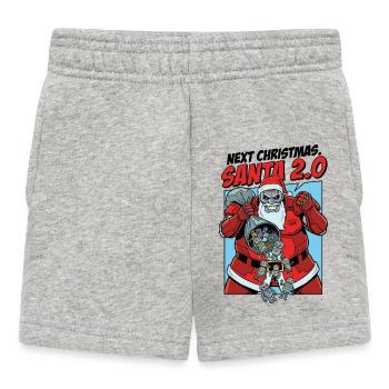 Santa 2.0 Cyborg - Baby Shorts - heather grey - Front
