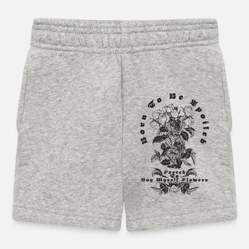 BORN TO BE SPOILED - Baby Shorts - heather grey