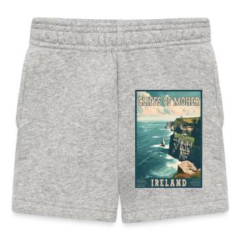 Explorez les falaises de Moher en Irlande - Short Bébé - gris chiné - Devant