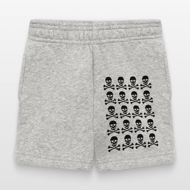 pixelated skulls pattern Baby Shorts