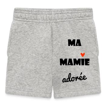 GRANNY. MAMMA. GRANDMOTHER. MOTHER'S DAY. PARTY - Baby Shorts - heather grey - Front