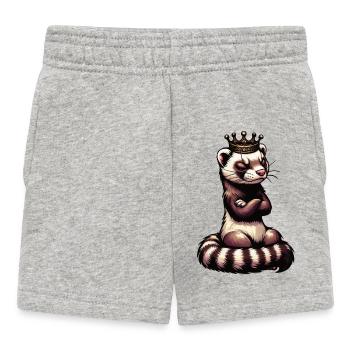 Furet Ferret Holder Furet Propriétaire - Short Bébé - gris chiné - Devant