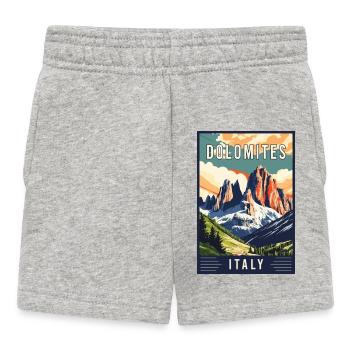 Découvrez les majestueuses Dolomites en Italie - Short Bébé - gris chiné - Devant