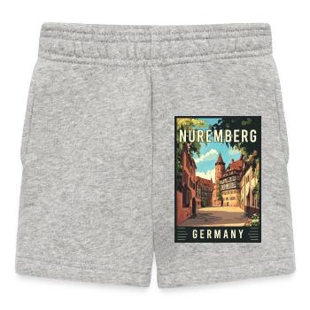 Vivez le magnifique Nuremberg historique en Allemagne - Short Bébé - gris chiné - Devant