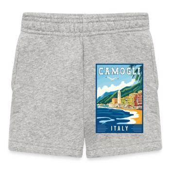 Entdecken Sie charmante Camogli in Italien - Baby Shorts - Grau meliert - Vorne