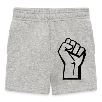 Faust - Proletariat - Arbeiter - Baby Shorts - Grau meliert - Vorne