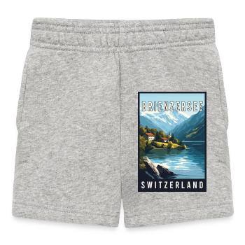 Explorez le lac alpin de Brienzersee en Suisse - Short Bébé - gris chiné - Devant