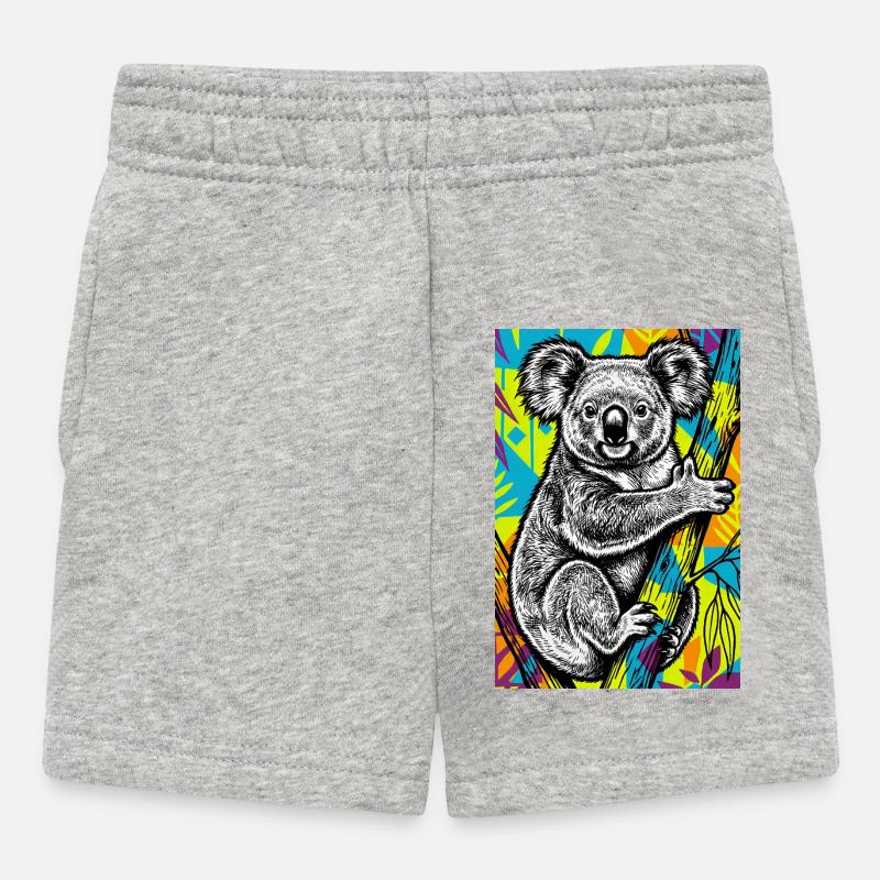 Koala - Baby Shorts - Grau meliert