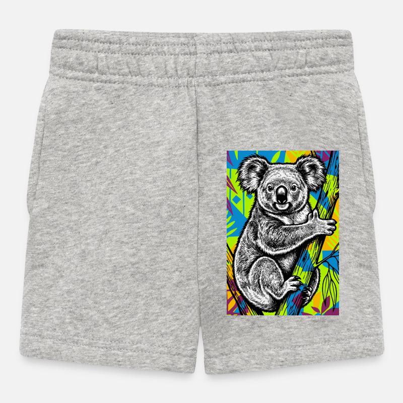 Koala - Baby Shorts - Grau meliert