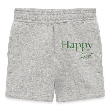 Happy Girl. - Baby Shorts - heather grey - Front