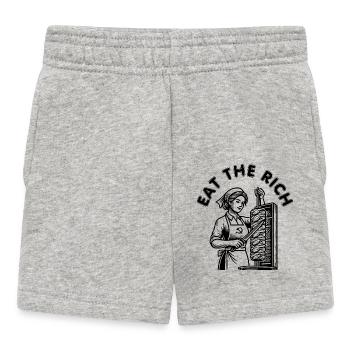 Eat the rich - Short Bébé - gris chiné - Devant