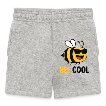 Bee Cool - Drôle d’abeille à lunettes de soleil - Short Bébé - gris chiné - Devant