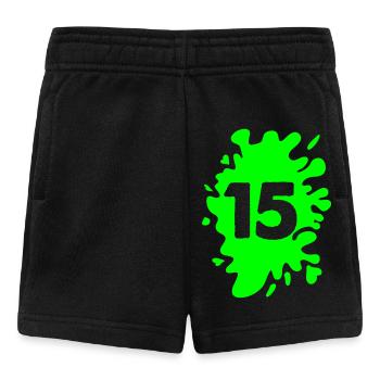 klecks 15 - Baby Shorts - Schwarz - Vorne